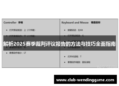 解析2025赛季裁判评议报告的方法与技巧全面指南